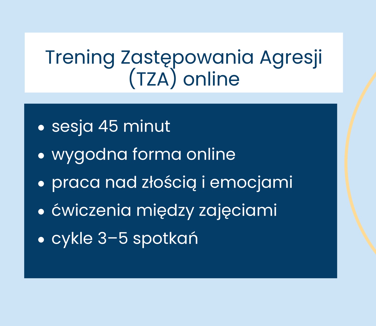 Trening Zastępowania Agresji - online